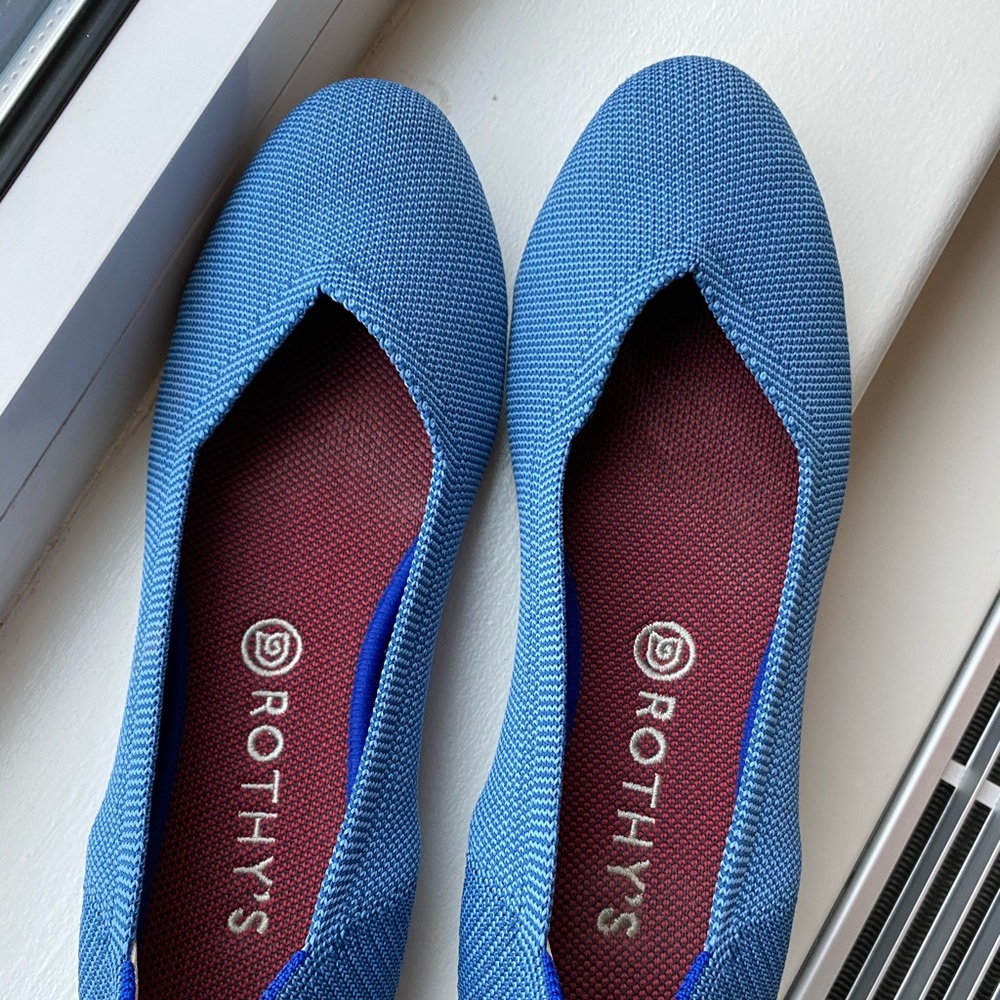 Rothy’s Indigo Mini Stripe Sz 10 (retired color!)